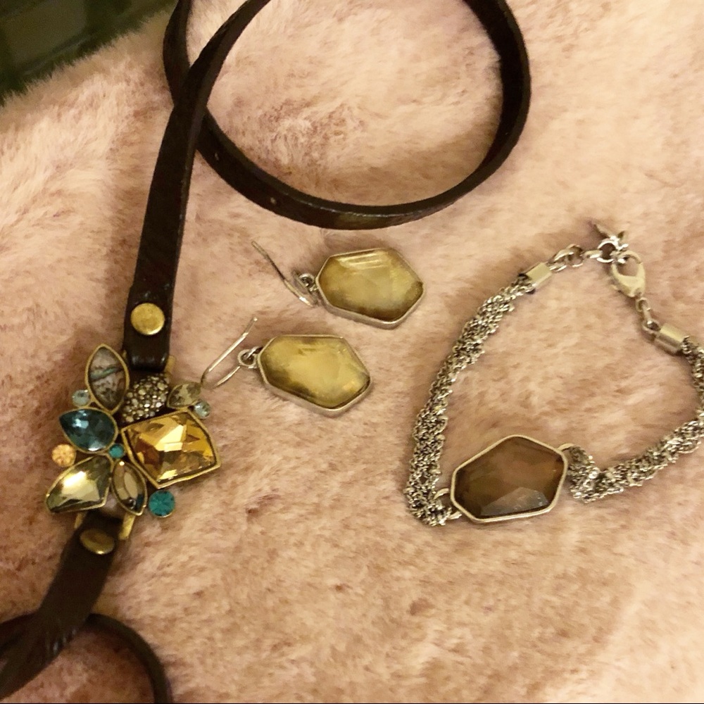 Chloe + Isabel bracelets and earring